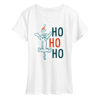 Disney's Winnie The Pooh Tigger Women's Ho Ho Ho Graphic Tee