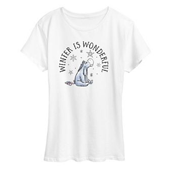 Disney's Winnie The Pooh Eeyore Women's Winter Graphic Tee
