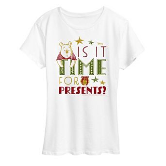 Disney's Winnie The Pooh Women's Presents Graphic Tee