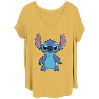Disney's Lilo & Stitch Juniors' Stand Stitch V Neck Tee