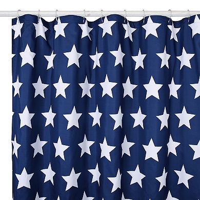 Celebrate Together Americana Textured Stars & Stripes Shower Curtain