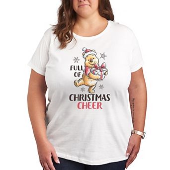 Disney's Winnie The Pooh Plus Christmas Cheer Graphic Tee