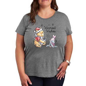Disney's Winnie The Pooh Piglet & Pooh Plus Warmest Wishes Graphic Tee