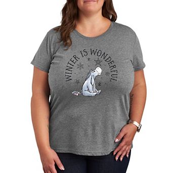 Disney's Winnie The Pooh Eeyore Plus Winter Graphic Tee