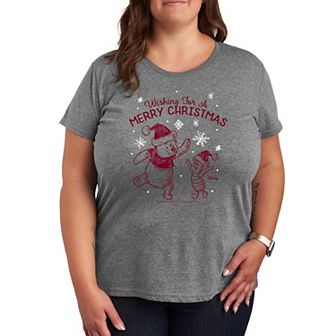 Disney's Winnie The Pooh Piglet & Pooh Plus Wishing Graphic Tee