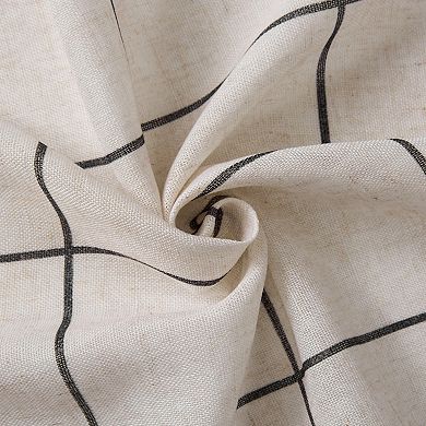 Elrene Home Fashions Brighton Windowpane Plaid Blackout Window Curtain Panel