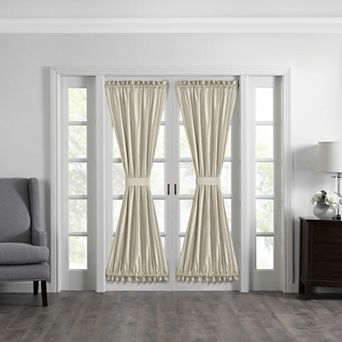 Elrene Home Fashions Colette Faux Silk Side Door Window Panel, 28"x72"