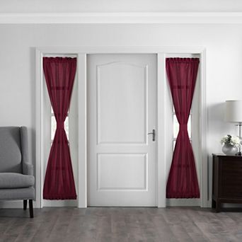 Elrene Home Fashions Colette Faux Silk Side Door Window Panel, 28"x72"