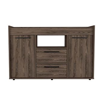 Ilumina Sideboard, Double Door Cabinet, Two Drawers, One Open Shelf
