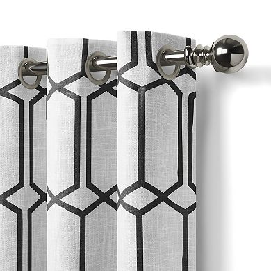 Elrene Home Fashions Kaiden Geometric Room Darkening Window Curtain