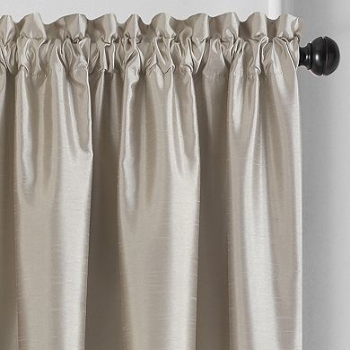 Elrene Home Fashions Colette Faux Silk Blackout Window Curtain