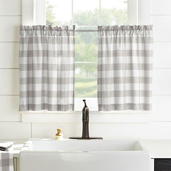 Elrene Home Fashions Farmhouse Living Buffalo Check Window Tier Set