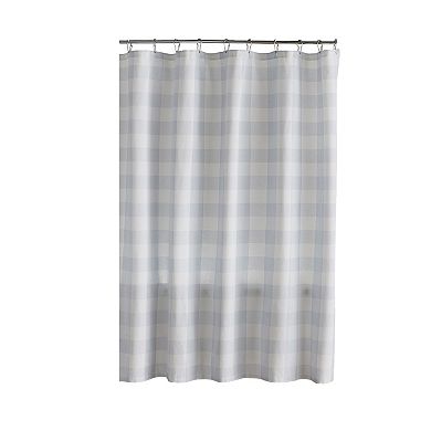 Elrene Home Fashions Farmhouse Living Buffalo Check Shower Curtain