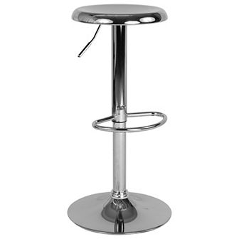 Merrick Lane Audrey Retro Style Height Adjustable Barstool with Footrest