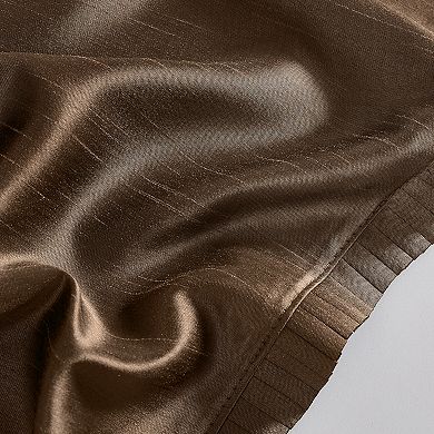 Elrene Home Fashions Versailles Faux Silk Blackout Window Curtain