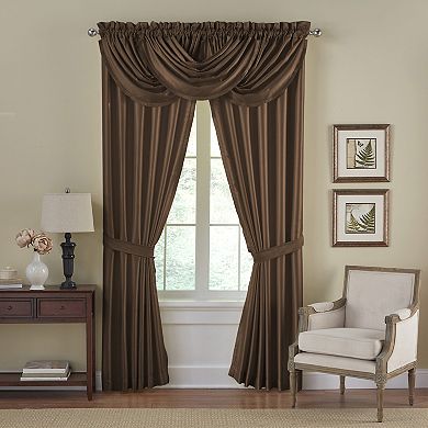 Elrene Home Fashions Versailles Faux Silk Blackout Window Curtain