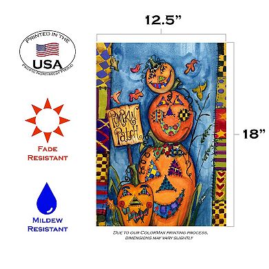 Pumpkin Patch Rectangular Outdoor House Flag 40" x 28"