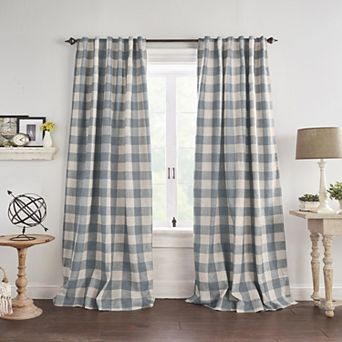 Elrene Home Fashions Grainger Buffalo Check Blackout Window Curtain