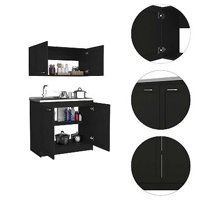 Perseus Cabinet Set, Two Parts Set