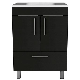 Othello Single Bathroom Vanity, Double Door Cabinet, One Drawer