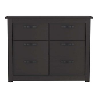 Westport Six Drawer Double Dresser, Superior Top, Metal Hardware