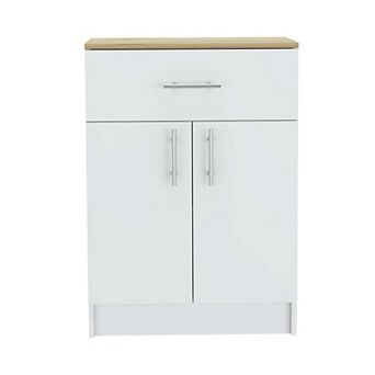 Oxford Pantry Cabinet, One Drawer, One Double Door Cabinet With Two Shelves