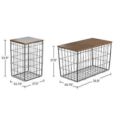 Lavish Home Living Room Tables 3-piece Set