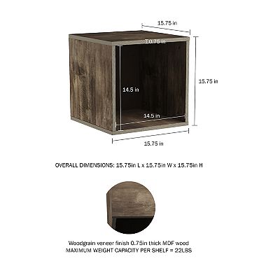Lavish Home Stackable Cube End Table