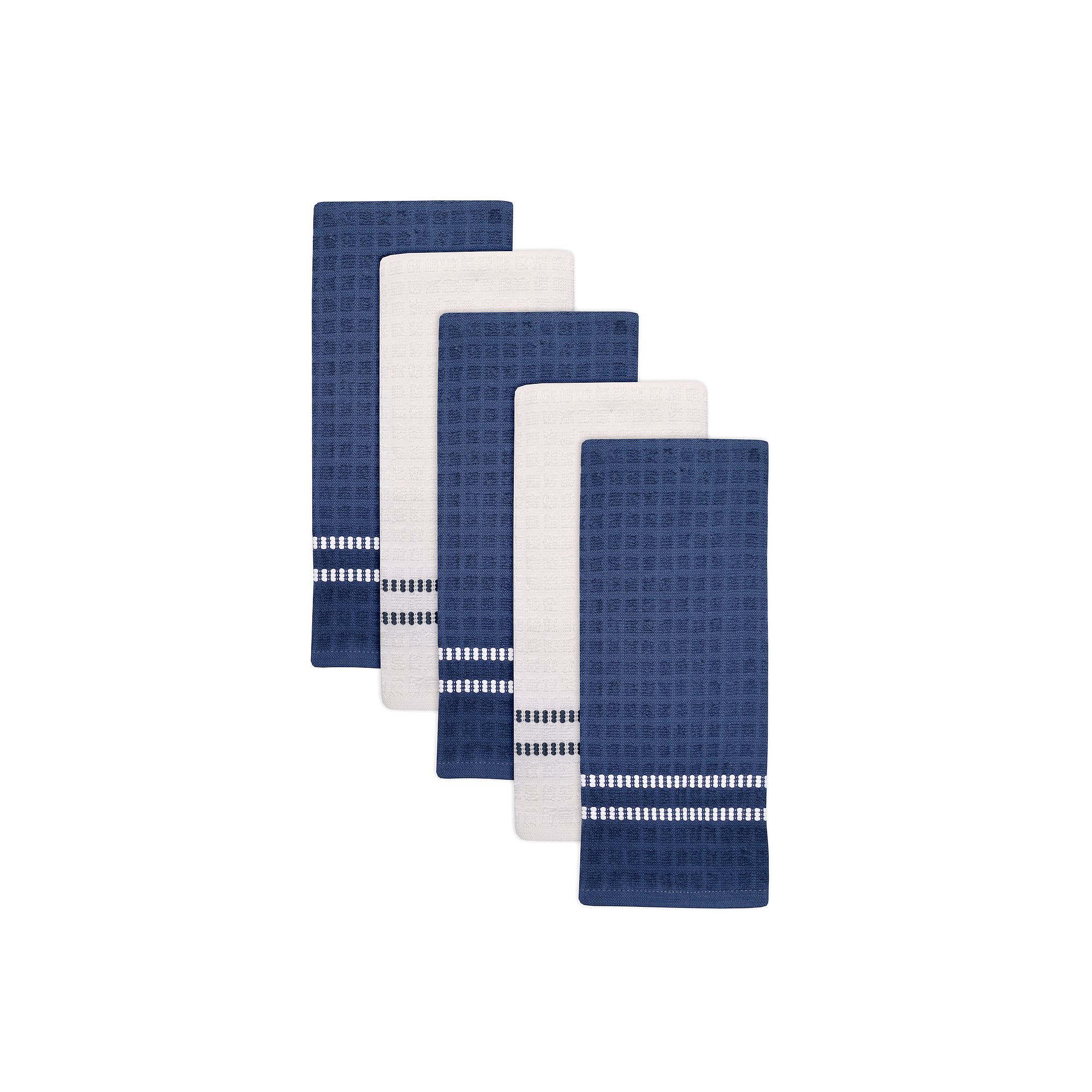 The Big One® 5-Piece Terry Kitchen Towel Set, Ensign Blue