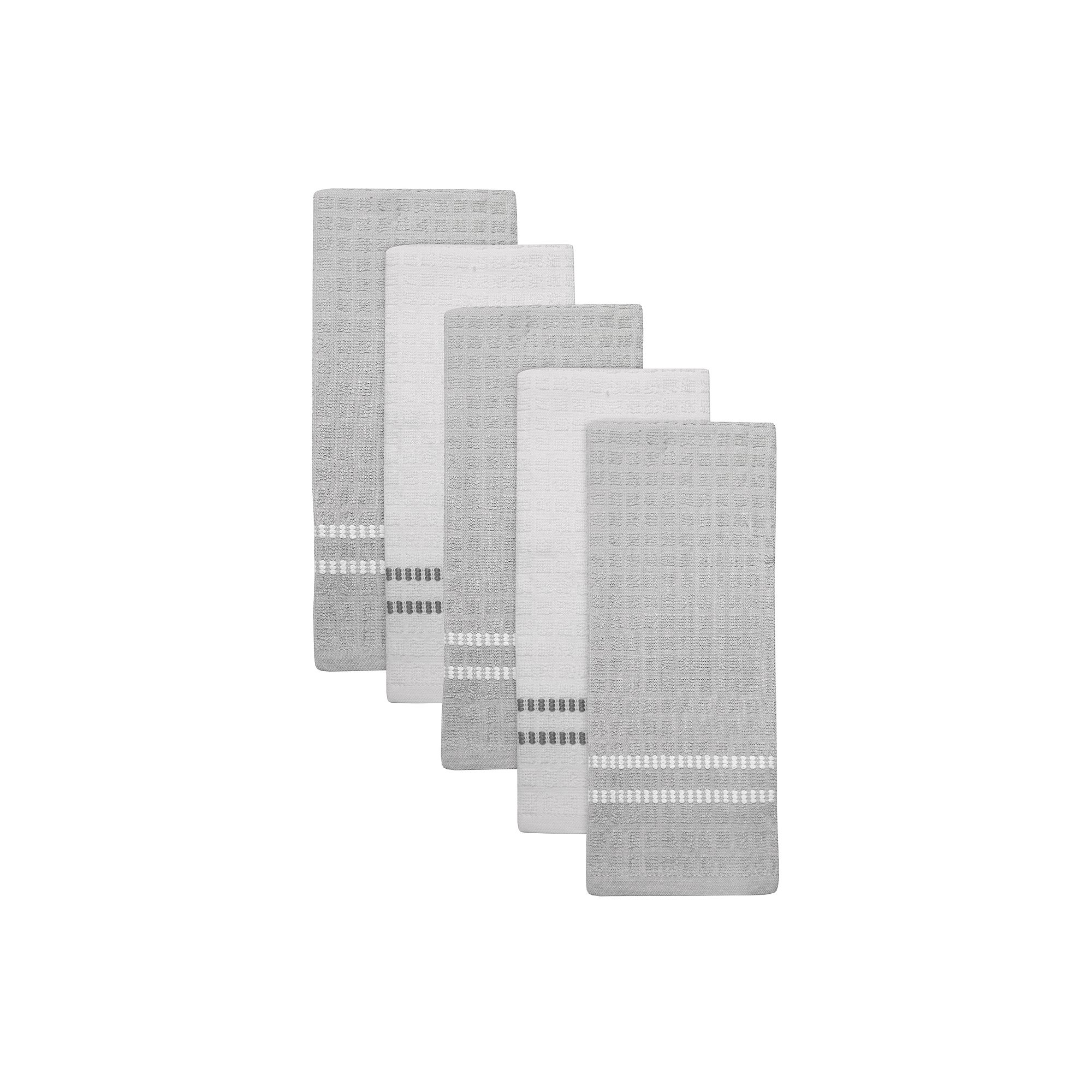 The Big One® 5-Piece Terry Kitchen Towel Set, Neutral Gray