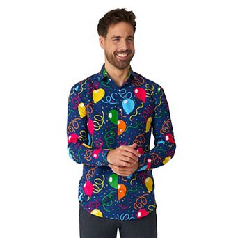 Men's Suitmeister Confetti Balloons Shirt