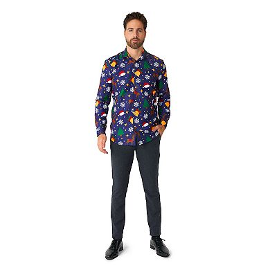 Men's Suitmeister Christmas Icons Shirt