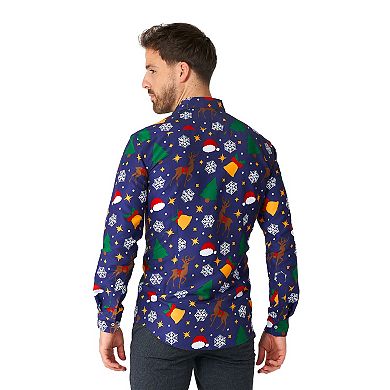 Men's Suitmeister Christmas Icons Shirt