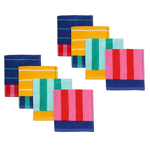 Celebrate Together™ Summer Mixed Stripe 8Pack Dishcloths
