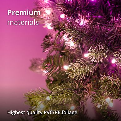Twinkly 7 Ft Prelit Regal Artificial Christmas Tree 435 RGB-W LED Lights