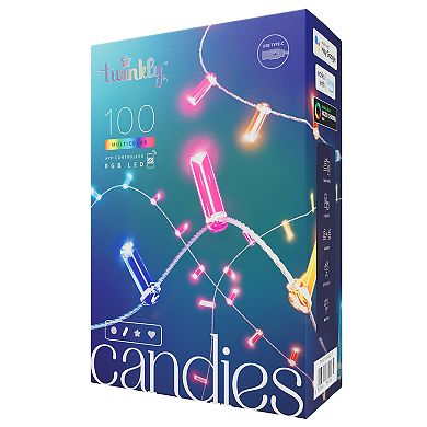 Twinkly Candies 100-Light Candle-Shape RGB String Lights