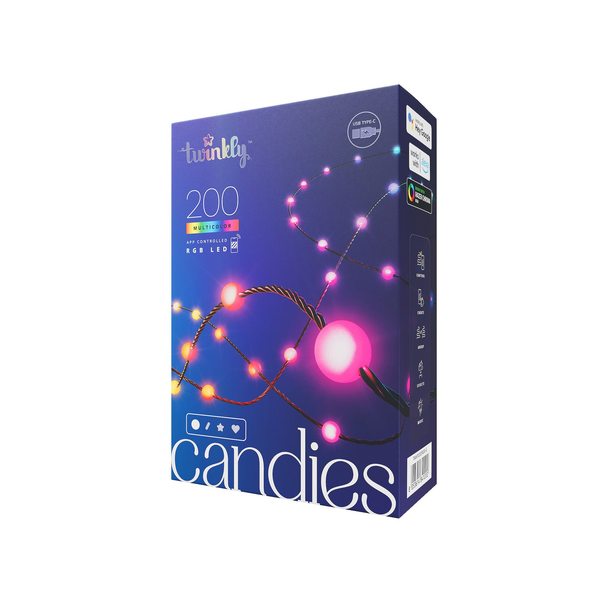 Twinkly Candies 200L 8MM Pearl Shape RGB, Multi None