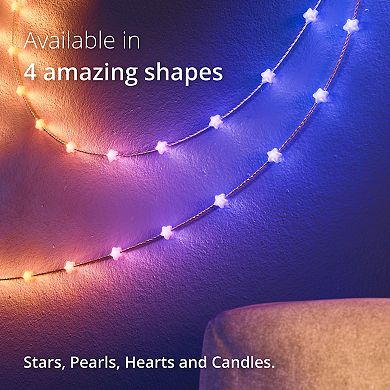 Twinkly Candies 200-Light Star-Shaped RGB String Lights