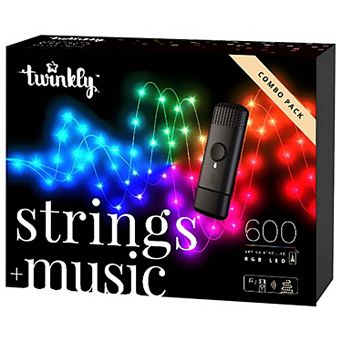 Twinkly 600-Light RGB LED String Lights & Music Dongle Set