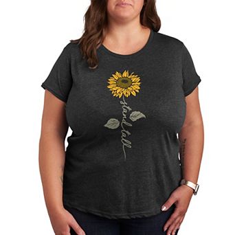 Plus Stand Tall Sunflower Graphic Tee