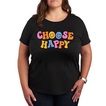 Plus Choose Happy Graphic Tee