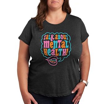 Plus Talk About Mental Health Graphic Tee