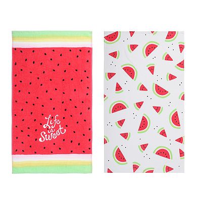 Celebrate Together Summer Watermelon 2-Pack Kitchen Towels