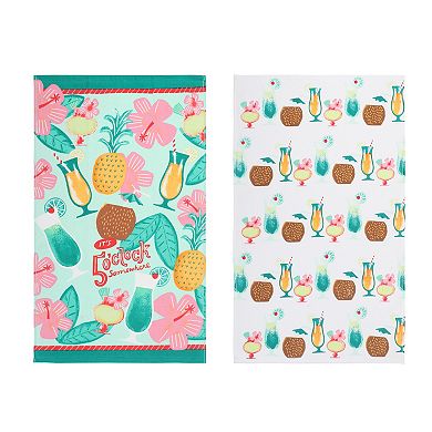 Celebrate Together Summer Happy Hour 2-Pack Terry Kitchen Towels