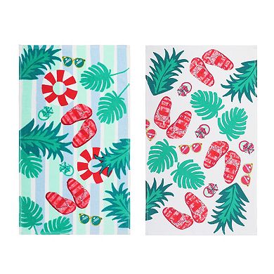 Celebrate Together™ Summer Flip Flops 2-Pack Terry Kitchen Towels