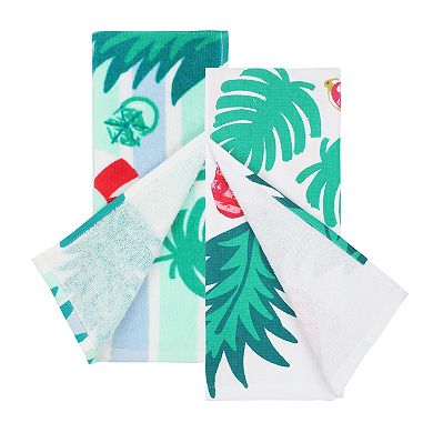 Celebrate Together Summer Flip Flops 2-Pack Terry Kitchen Towels