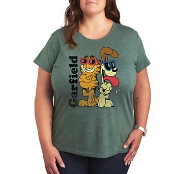 Plus Garfield Odie & Garfield Sunglasses Graphic Tee
