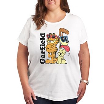 Plus Garfield Odie & Garfield Sunglasses Graphic Tee