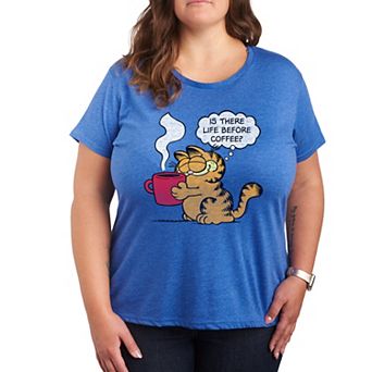 Plus Garfield Life Before Coffee Graphic Tee
