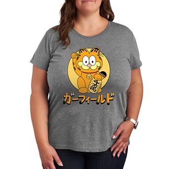 Plus Garfield Lucky Cat Graphic Tee